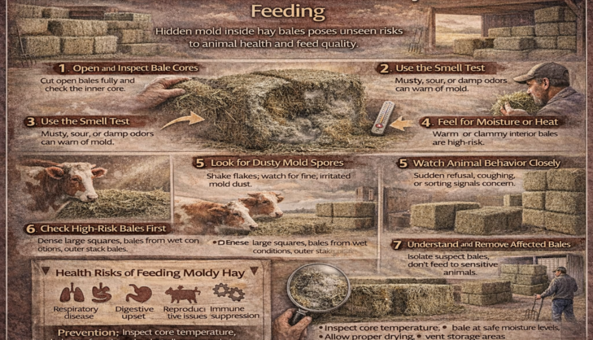 How to Detect Hidden Mold Inside Hay Bales Before Feeding