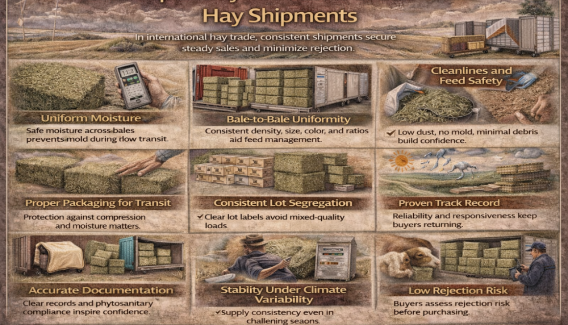 What Export Buyers Look for in Consistent Hay Shipments.