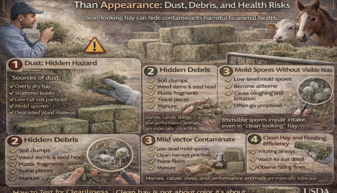 Why Clean Hay Is About More Than Appearance Dust, Debris, and Health Risks.